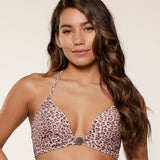Lingadore - Vatteret Triangle Bikini Top Leopard Print