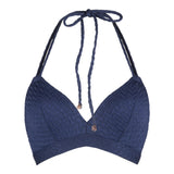 Lingadore - Vatteret Triangle Bikini Top Darkblue