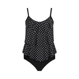 Lentiggini swimwear - Badedragt Med Tankini Look Black/offwhite