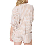 Lingadore - Strand Sæt Dark Beige Stripe
