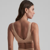 Byebra - Bh Top Med Dyb Udskæring Beige