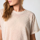 Hype The Detail - Oversized Lace T-shirt Powder