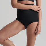 Byebra - Usynlig Højtaljet Trusse Sort