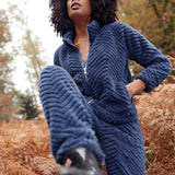 Lingadore - Fluffy Hjemmesæt Dark Denim