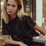 Hype The Detail - Oversized Lace T-shirt Sort