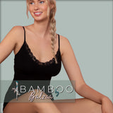 Balzaa - Bali Bambus Camisole Sæt Sort