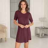 Lady avenue - Bambus Bigshirt Plum