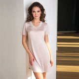 Lady avenue - Jersey Natkjole Silke Skin