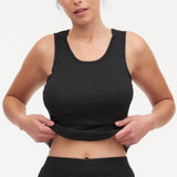 Chantelle - Tank Top I Uld/silke Sort