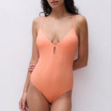 Chantelle - Swim One Plunge Badedragt Bright Melon