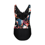 Lentiggini swimwear - Blomstret Badedragt Black/multicolour