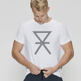 JBS of Denmark Herre - T-shirt Med Print Hvid