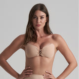 Byebra - Skjult Bh Med Snøre Beige