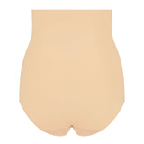 Byebra - Usynlig Højtaljet Trusse Beige