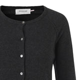 Rosemunde - Cardigan I Uld Og Cashmere Dark Grey Melange
