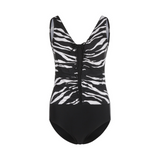 Lentiggini swimwear - Frill Badedragt Black/White