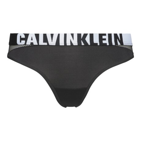 Calvin Klein - String Med Logo Sort