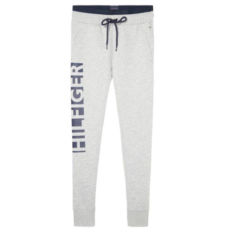 Tommy Hilfiger - Sweatpants med logo Grey Heather