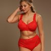 Plaisir - Beate Plain Helskål BH Rød