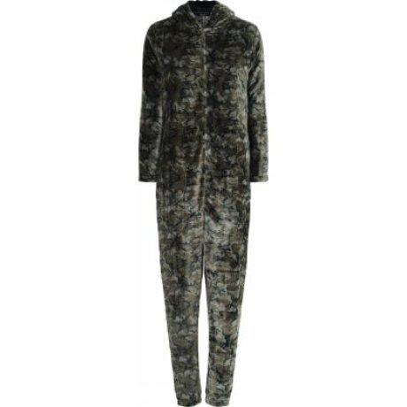 Decoy - Jumpsuit med Øre Army Print Decoy - Jumpsuit med Øre Army Print
