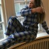Pyjamas Flannel Blå