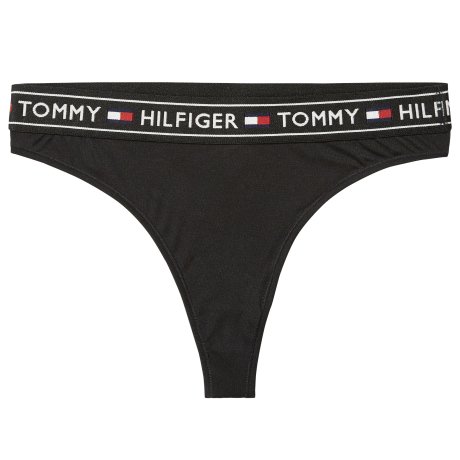 Tommy Hilfiger - Brazilian String med logo Sort