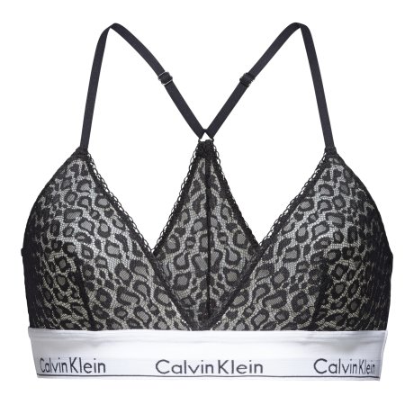 Calvin Klein - Triangle Top med Logo Sort