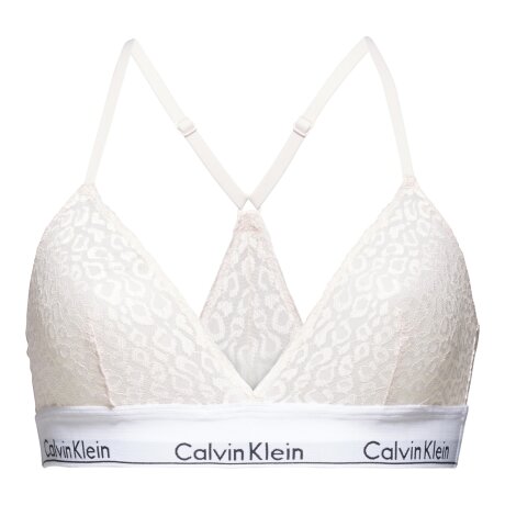 Calvin Klein - Triangle Top med Logo Hvid