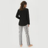 Lady avenue - Pyjamas Bamboo Black/Aqua