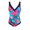 Lentiggini swimwear - V-Badedragt Fuchsia/Navy