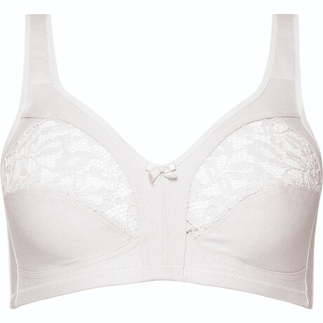 Silvana - Naturana - Soft Bra med Blonde Hvid