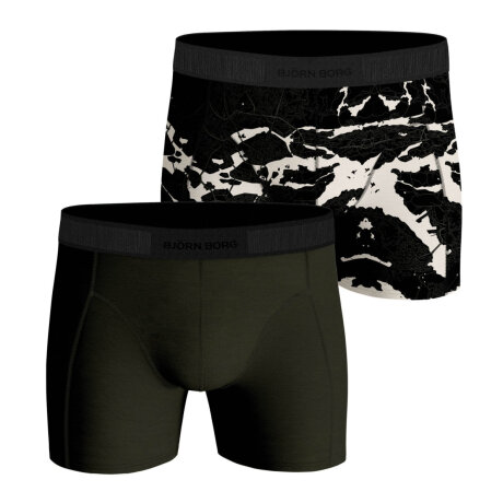 Bjørn Borg Herrer - Core 2-pak Boxershorts Army/Print