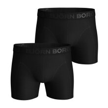 Bjørn Borg Herrer - Solids 2-pak Boxershorts Black Beauty 