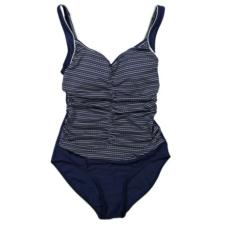 Lentiggini swimwear - Badedragt med mønster Navy/Hvid