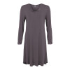 Lady avenue - Bambus Natkjole med l/æ Graphite Lady avenue - Bambus Natkjole med l/æ Graphite