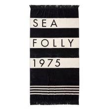 Seafolly - Folly Stripe Håndklæde Sort