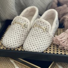 Copenhagen Shoes - Melania Dots Slippers Off White