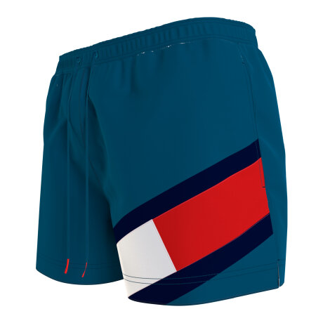 Tommy Hilfiger Herre - Tommy Solid Flag Badebukser Marina Blue