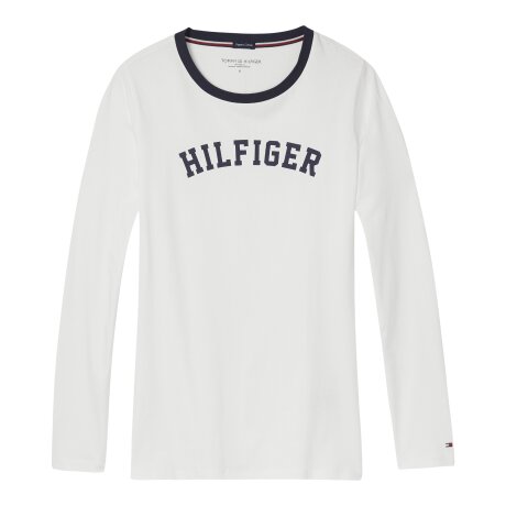Tommy Hilfiger - Cotton Iconic Logo Bluse Hvid