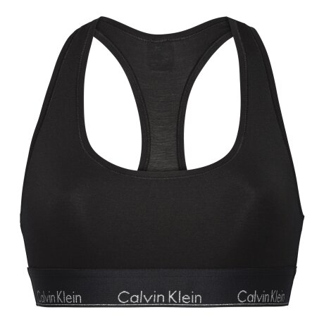 Calvin Klein - Modern Cotton Bralette Sort/Sølv