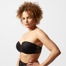 Chantelle - True Lace Stropløs BH Sort Chantelle - True Lace Stropløs BH Sort