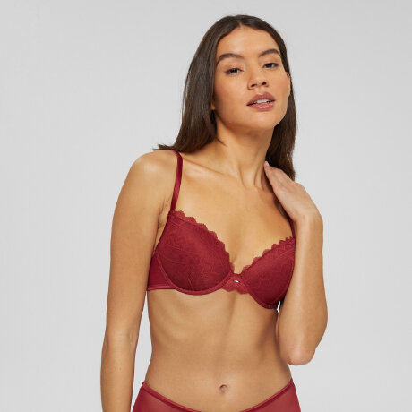 Esprit - Festive Lace BH Cherry Red