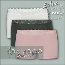 Balzaa - Bali Bambus 3-PAK Shorts Army/Rose/Offwhite