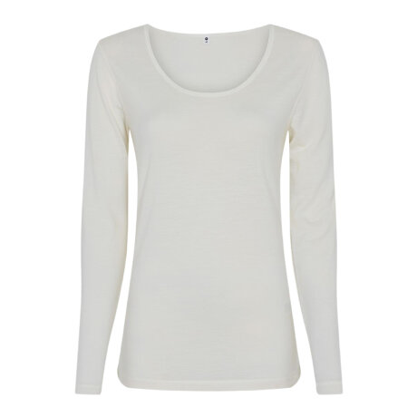 JBS of Denmark - Langærmet T-shirt Uld Ivory