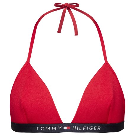 Tommy Hilfiger - Core Solid Trekants Bikini Tango red