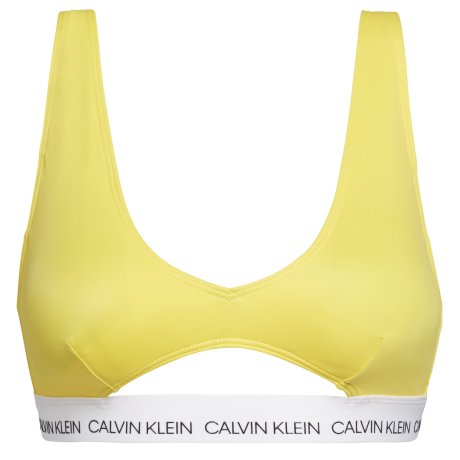 Calvin Klein - CK Logo Bralette Bikini Habanero Gold