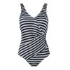 Lentiggini swimwear - Fancy Stripe Badedragt Sort/Hvid