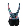 Lentiggini swimwear - Paradise Bloom Badedragt Blå/Coral + Sort