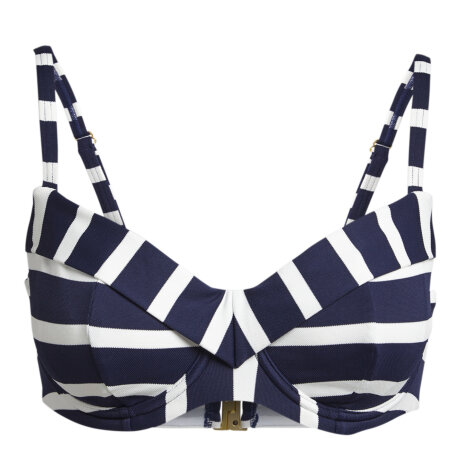 Femilet - Indiana Fullcup Bikini Top Navy Stripe