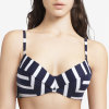 Femilet - Indiana Formstøbt Bikini Top Navy Stripe